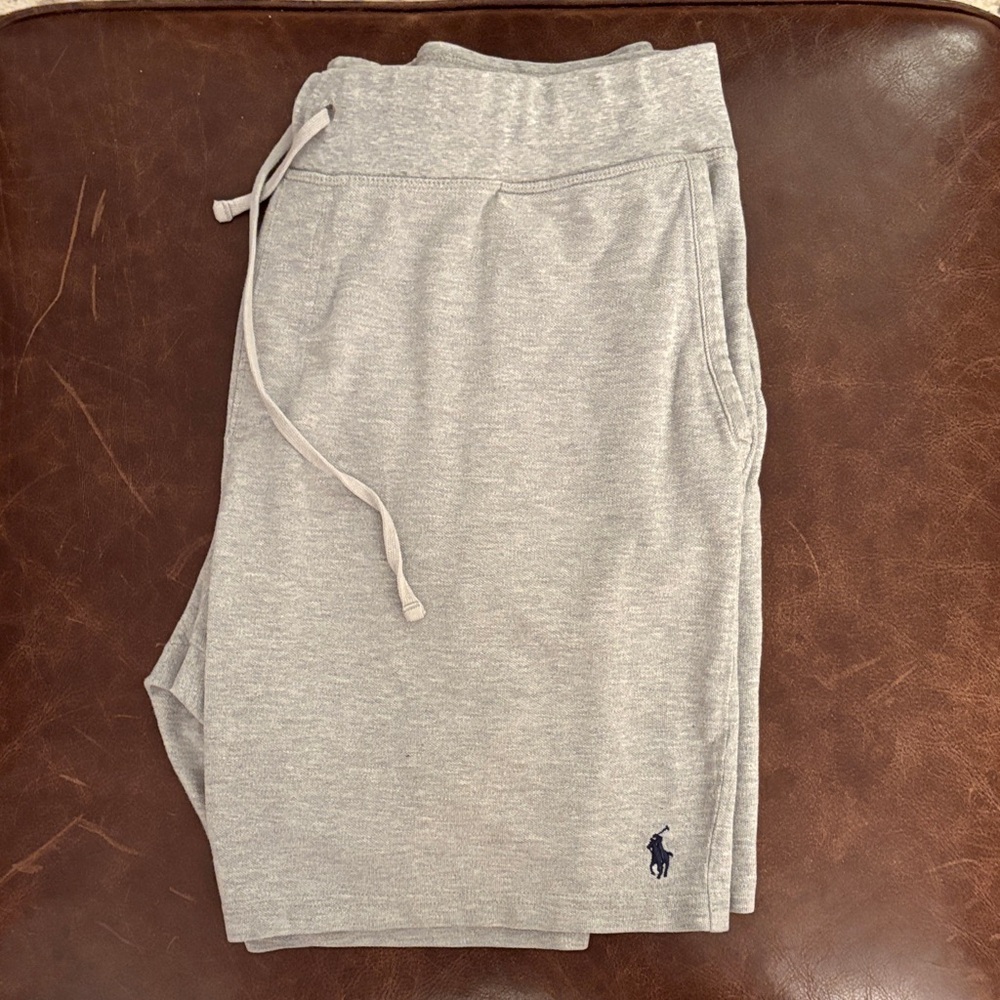 Polo by Ralph Lauren Men's Light Gray Athletic Shorts